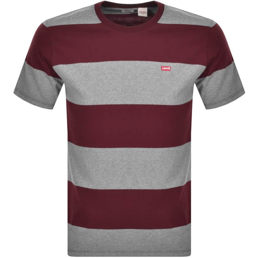 Alternative Image for ProductLevis Original Crew Neck Logo T Shirt Burgundy1
